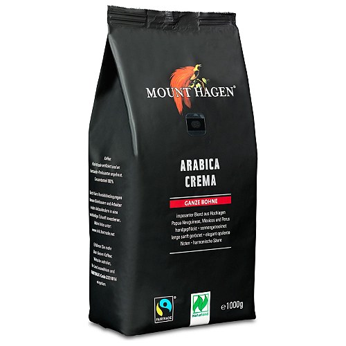 Kaffebønner Arabica Crema Økologisk  - 1 kg - Mount Hagen