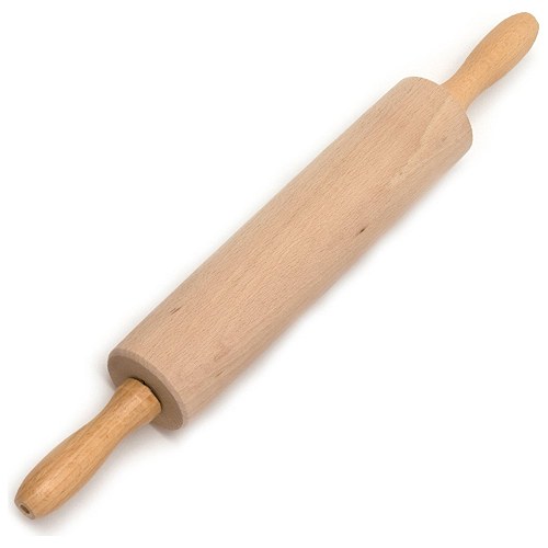 Kagerulle med plastikleje bøgetræ 44 cm - 1 styk - Biogan