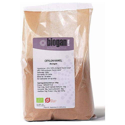 Kanelpulver ceylon Økologisk - 500 gram - Biogan