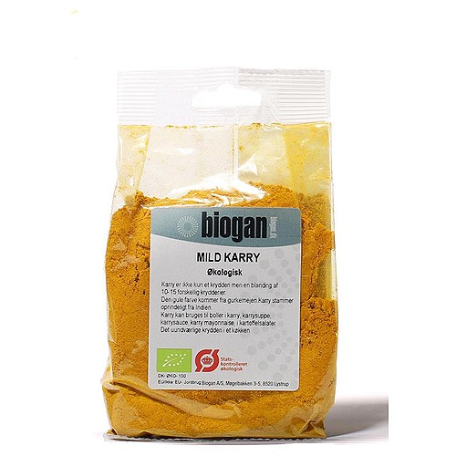 Karry Mild Økologisk - 100 gr - Biogan - DISCOUNT PRIS
