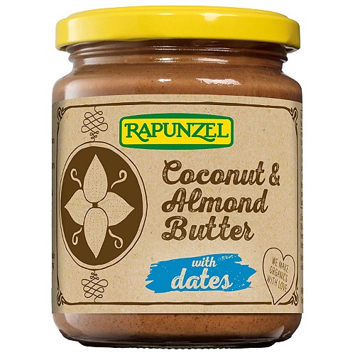 Kokos/mandel creme med dadel Økologisk - 250 gram - Rapunzel - DISCOUNT PRIS