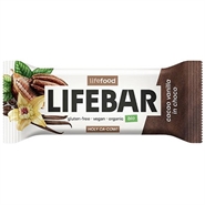 LifeBar InChoco Cacao Vanilla RAW Økologisk - 40 gram - Lifefood