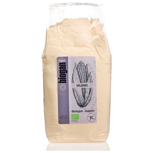 Majsmel Italien Glutenfri Økologisk - 1 kg - Biogan - DISCOUNT PRIS