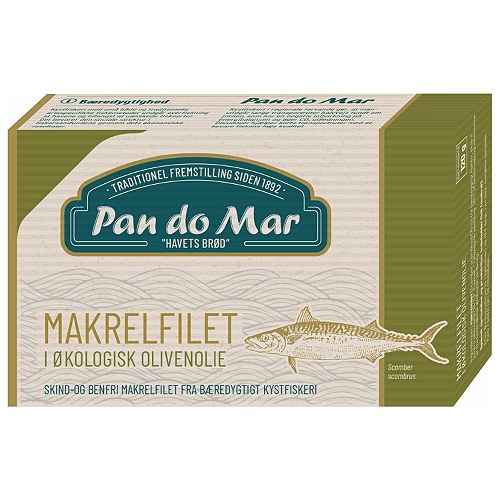 Makrel i olivenolie, kystfanget Spanien - 120 gr -  Pan do Mar
