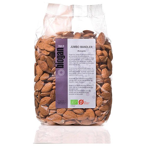 Mandler Jumbo Økologiske - 1 kg - Biogan  