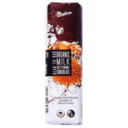 Mælkechokolade med karamel og himalayasalt - 35 g - Meybona