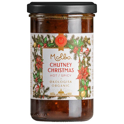 Molbo Jule Chutney Hot/Spicy Økologisk - 280 gram - Rømer