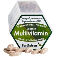 Multivitamin Vegansk - 180 tabletter - Berthelsen 