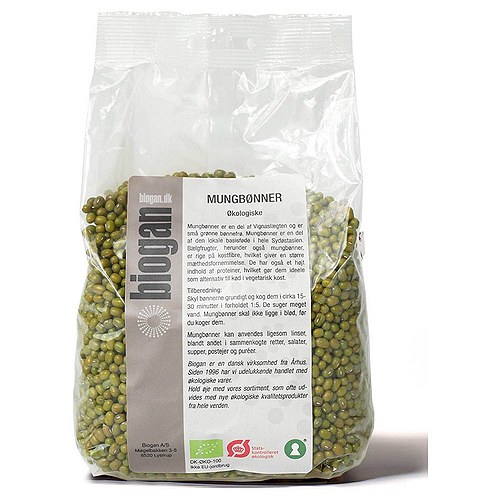 Mung bønner Økologisk - 750 gr -  Biogan - DISCOUNT PRIS