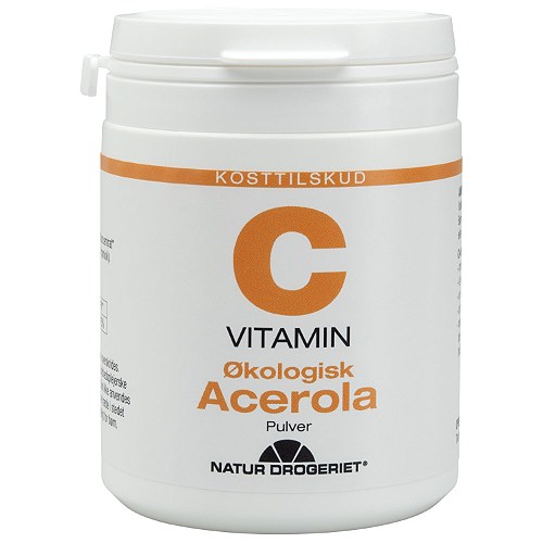 Acerola C-pulver Økologisk - 100 gr - Natur Drogeriet 
