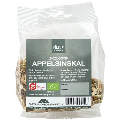 Appelsinskal sød skåret Økologisk - 80 gr - Natur Drogeriet