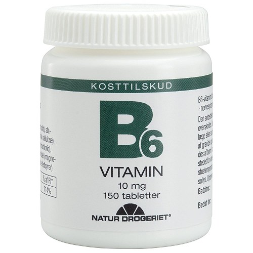 B6-vitamin 10 mg - 150 kapsler - Natur-Drogeriet
