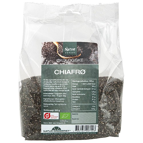 Chia frø Økologisk - 500 gr -  Natur-Drogeriet