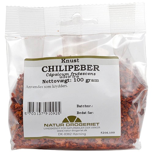 Chilipeber knust - 100 gr - Natur Drogeriet