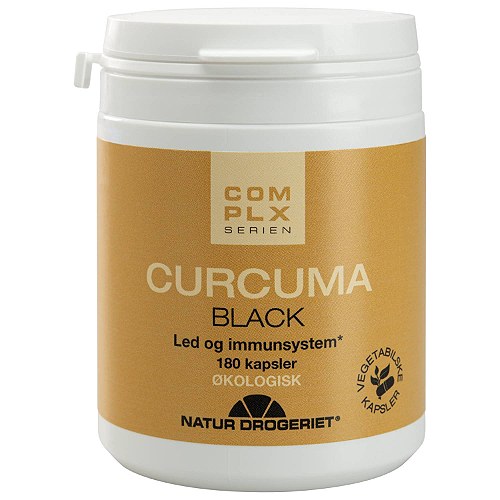 Curcuma Black Økologisk - 180 kapsler - Natur Drogeriet