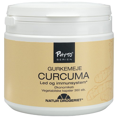 Curcuma kapsler - 360 kapsler - Phyto-serien