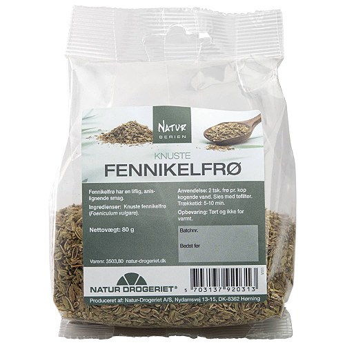 Fennikel knust - 80 gr - Natur Drogeriet
