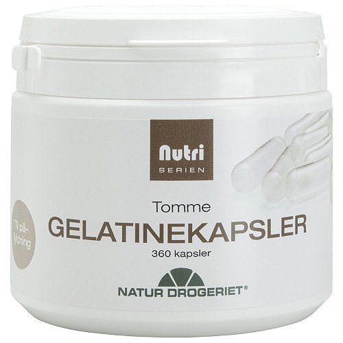 Tomme flasker, kapsler, pipetter og dåser Tomme flasker, kapsler, pipetter og dåser