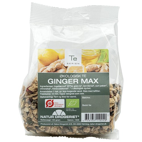 Ginger Max te Økologisk - 100 gram - Natur Drogeriet
