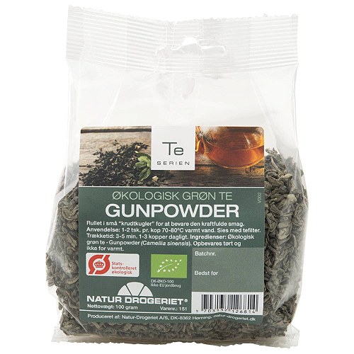 Grøn the Gunpowder Økologisk- 100 gr - Natur Drogeriet 