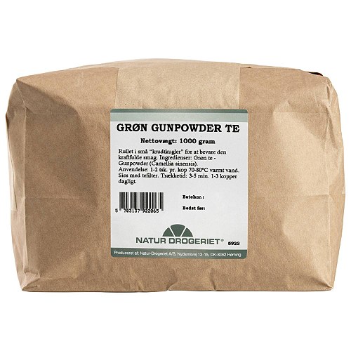 Grøn Gunpowder te  - 1 kg - Natur Drogeriet