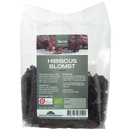 Hibiscus hel Økologisk - 125 gram - Natur-Drogeriet