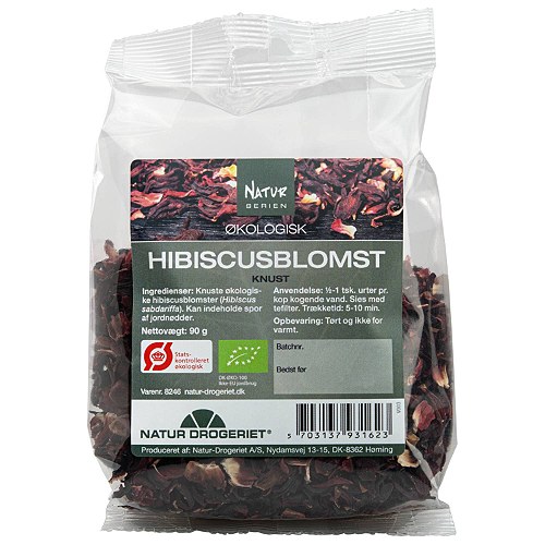 Hibiscus knust Økologisk - 90 gram - Natur Drogeriet
