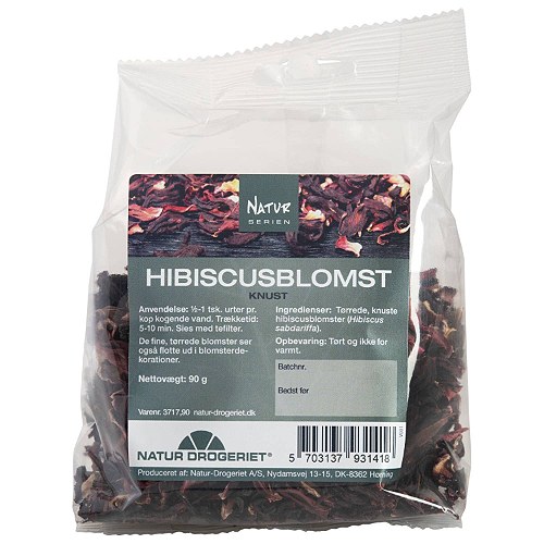 Hibiscusblomst knust - 90 gram - Natur-Drogeriet