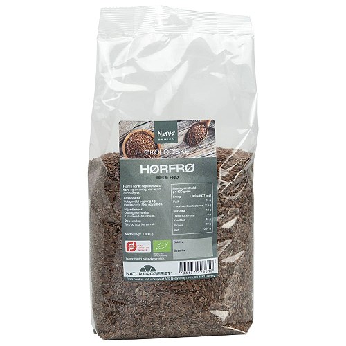 Hørfrø hele Økologisk- 1 kg -  Natur-Drogeriet 