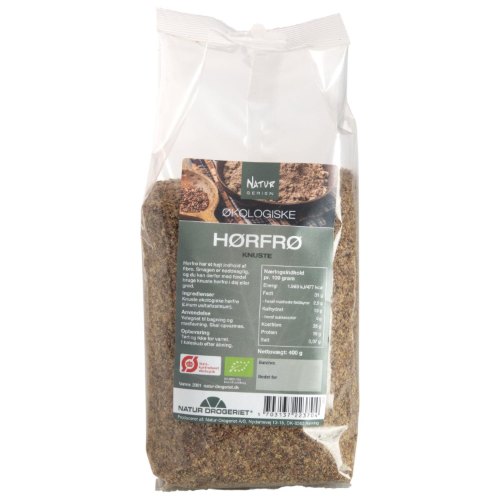 Hørfrø frisk knuste Økologisk - 400 gram - Natur Drogeriet