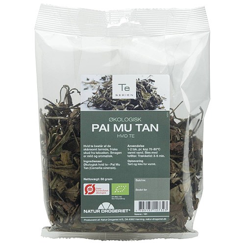 Hvid the Økologisk(Pai Mu Tan) - 50 gr - Natur Drogeriet