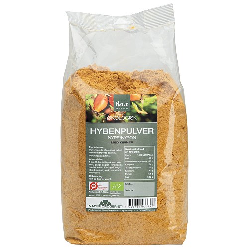 Hyben pulver, fin m. frø Økologisk - 1 kg - Natur Drogeriet
