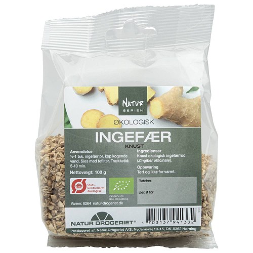 Ingefær knust Økologisk  - 100 gram - Natur-Drogeriet