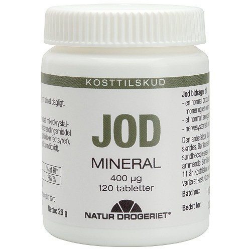 Jod tabletter 400 µg - 120 tabletter - Natur-Drogeriet