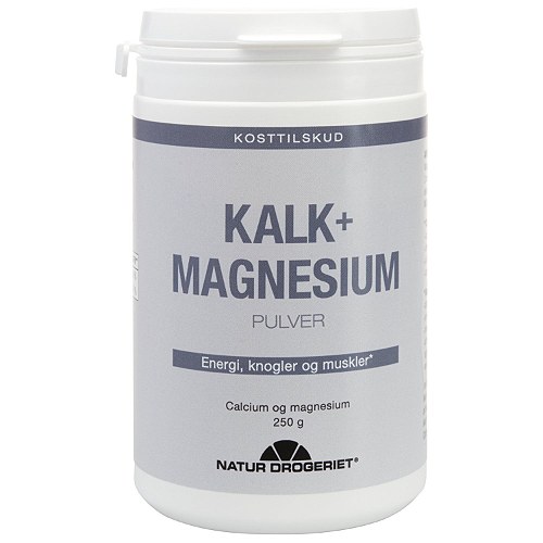 Kalk + Magnesium pulver - 250 gram - Natur Drogeriet