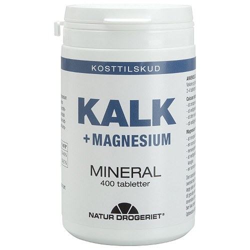 Kalk + magnesium - 400 Tabletter - Natur-Drogeriet