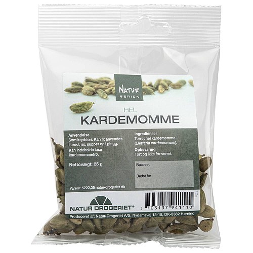 Kardemomme hel grøn - 25 gr - Natur Drogeriet