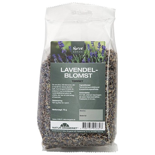 Lavendelblomst blå - 70 gr - Natur Drogeriet