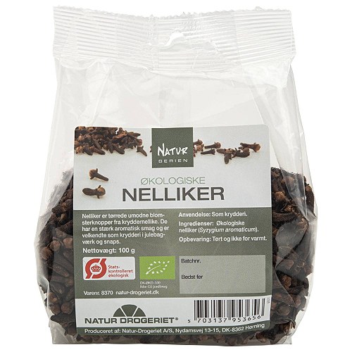 Nelliker krydder hele håndsorterede Ø - 100 gr - Natur Drogeriet