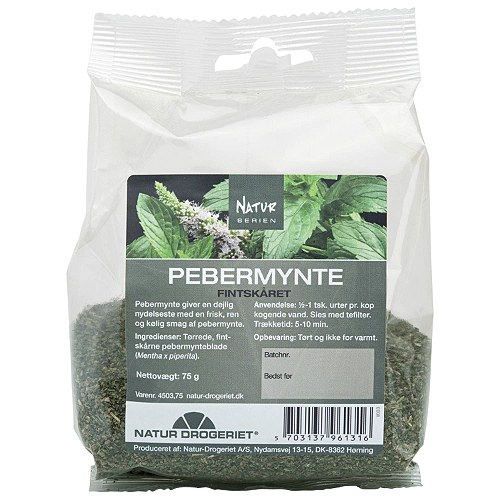 Pebermynte fint skåret  - 75 gram - Natur Drogeriet
