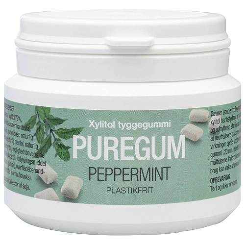 PureGum tyggegummi Peppermint - 50 stk - Natur Drogeriet
