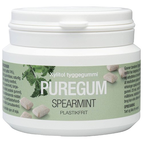 PureGum tyggegummi Spearmint - 50 stk - Natur Drogeriet