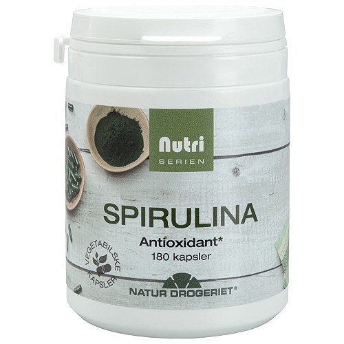 Spirulina - 180 kapsler - Natur-Drogeriet