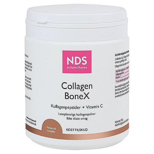 Collagen BoneX Kollagenpeptider med C-vitamin - 200 gram - NDS