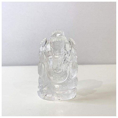 Ganesha Statue Bjergkrystal - ca. 6 cm - 108 Blessings
