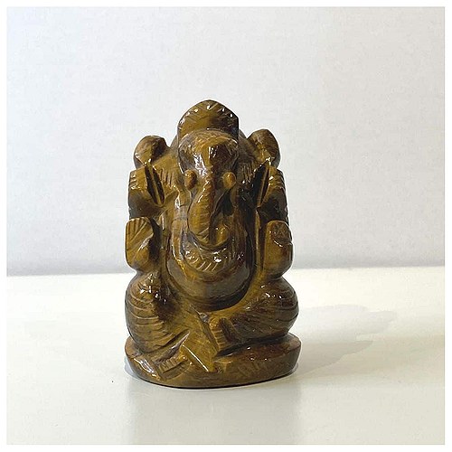 Ganesha Statue Tigerøje - 1 stk - 108 Blessings