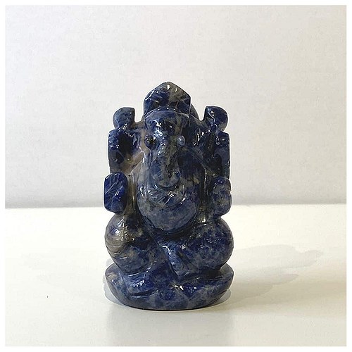 Ganesha Statue Sodalit - 1 stk - 108 Blessings