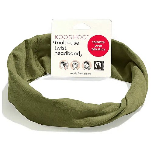 Hårbånd Twist Oliven Økologisk - Kooshoo