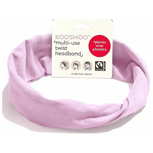 Hårbånd Twist Pink Mist Økologisk - Kooshoo