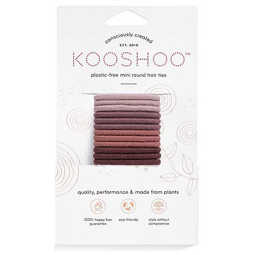 Hårelastikker Mini Earth Tints Økologisk - 12 stk - Kooshoo